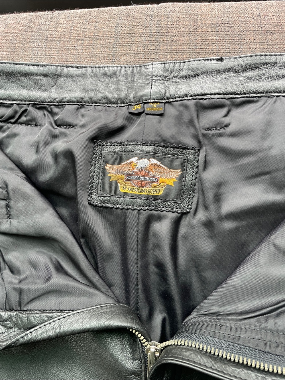 Harley-Davidson Genuine Leather Riding Pants - Picture 6 of 8